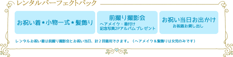 七五三お祝い着レンタルパーフェクトパック