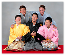 紳士成人式袴｜お友達と一緒に